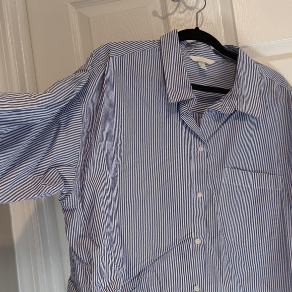 H&M Navy and White Striped Shirt - Picture 6 of 9